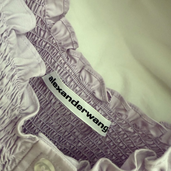 Alexander Wang Lavender Ruffled Top - Picture 4 of 4